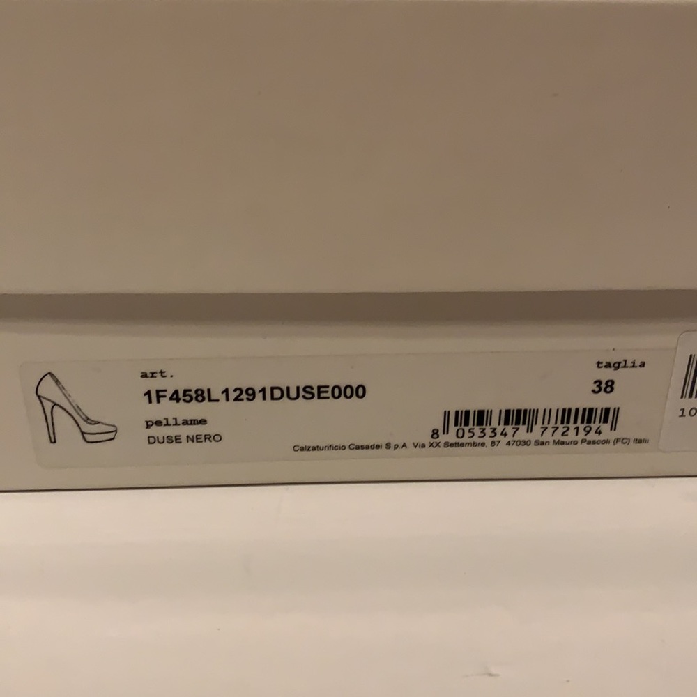 NEW $875 Casadei Leather Heels sz IT 38 - Picture 8 of 11